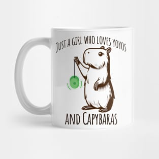 Just A Girl Who Loves YoYos and Capybaras Mug